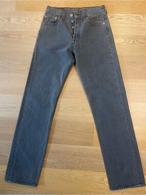 Levi's Vintage 501 - Straight Leg Jeans - Washed Black